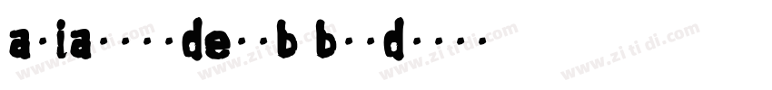 arialoundemtb bold字体转换